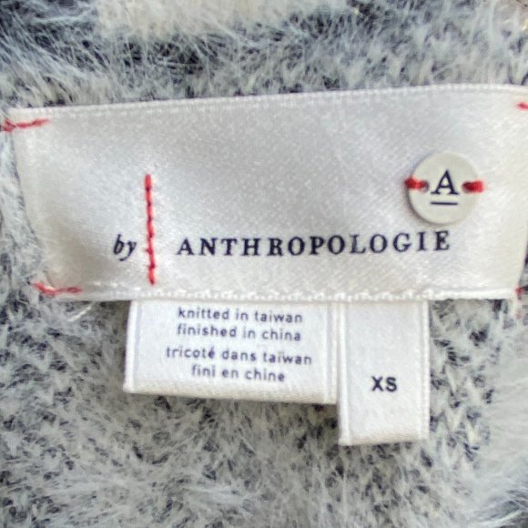 Anthropologie Cindy Eyelash Zebra Stripe Pullover Sz XS Animal Print  Mobwife - Picture 11 of 12